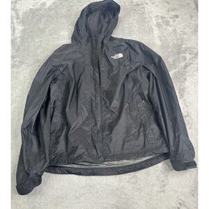 The North Face Dryvent Waterproof Hooded Rain Jacket Women's Size Medium Black